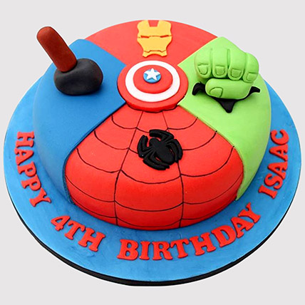Avengers Special Fondant Cake Butterscotch