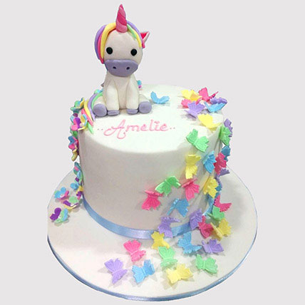 Baby Unicorn Butterscotch Cake