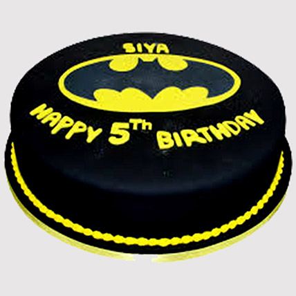 Batman Birthday Vanilla Cake