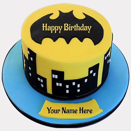 Batmans City Truffle Cake