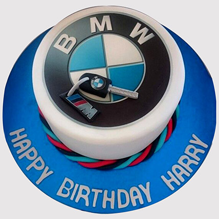 BMW Birthday Butterscotch Cake