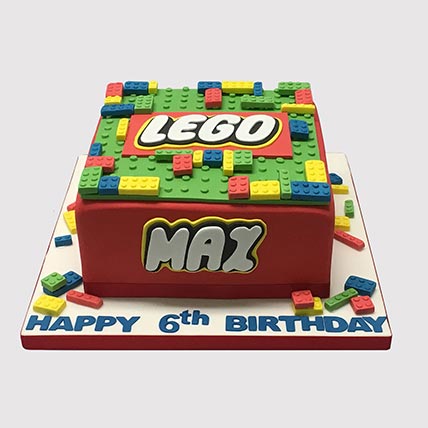 Colorful Lego Blocks Black Forest Cake