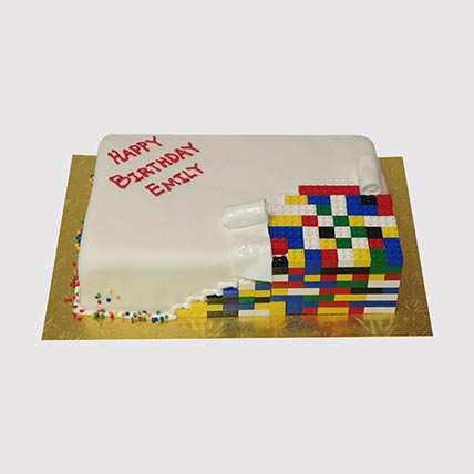 Colourful Lego Vanilla Cake
