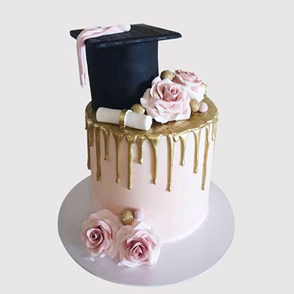 Congratulate On Graduation Butterscotch Cake