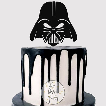 Darth Vader Helmet Mask Black Forest Cake