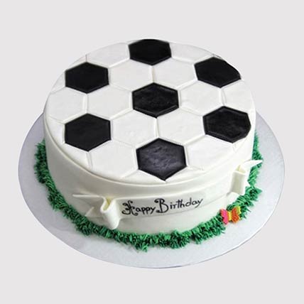 Delicious Football Truffle Cake