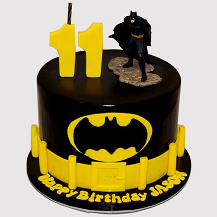 Designer Batman Black Forest Cake