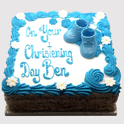 Designer Christening Vanilla Cake
