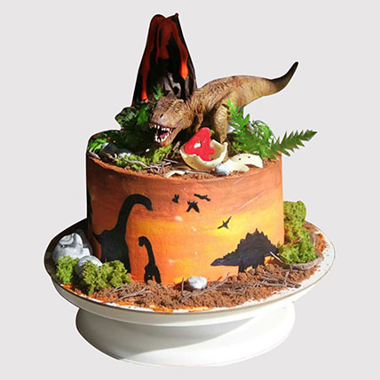 Dinosaur Land Butterscotch Cake