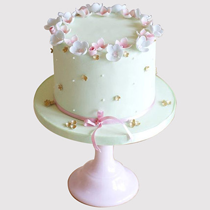 Elegant Butterfly Vanilla Cake