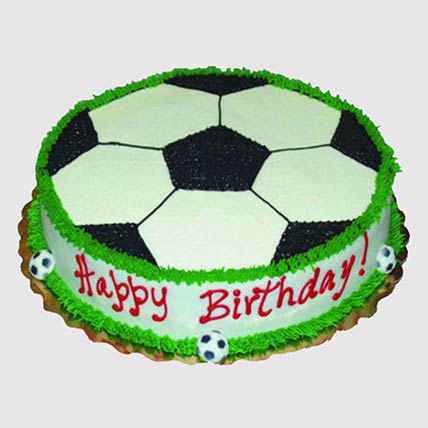 Football Cream Black Forest Cake