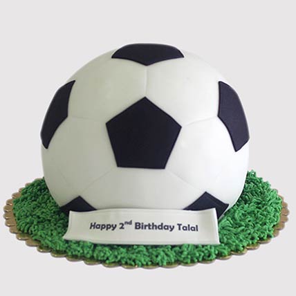 Football Shaped Black Forest Cake