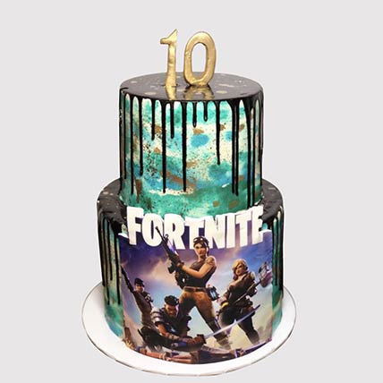 Fortnite Theme Vanilla Cake