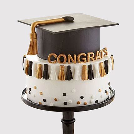 Graduation Hat Grand Black Forest Cake