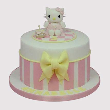 Hello Kitty Birthday Butterscotch Cake