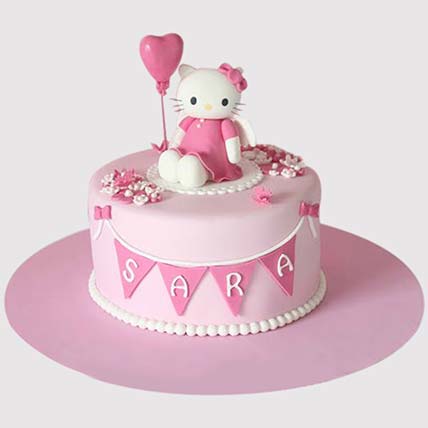 Hello Kitty Birthday Party Vanilla Cake