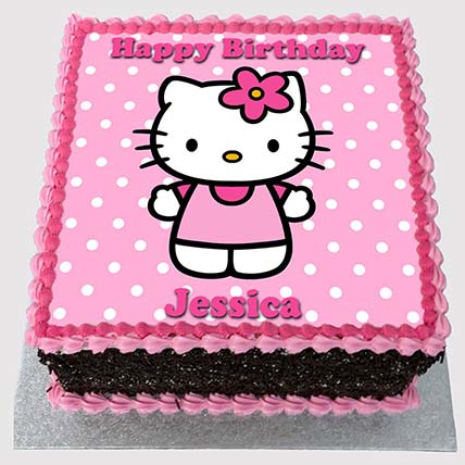 Hello Kitty Pink Truffle Cake