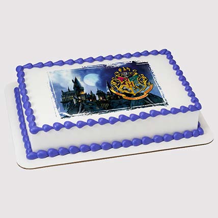 Hogwarts Logo Truffle Photo Cake