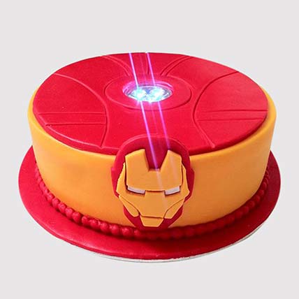 Iron Man Headquarters Butterscotch Cake