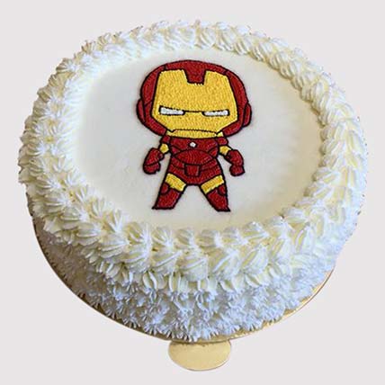 Iron Man Special Vanilla Cake