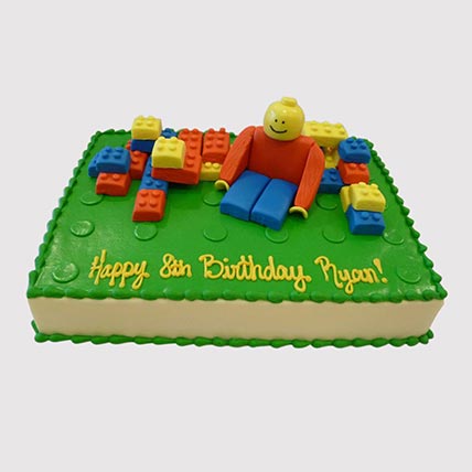 Lego Blocks Butterscotch Cake