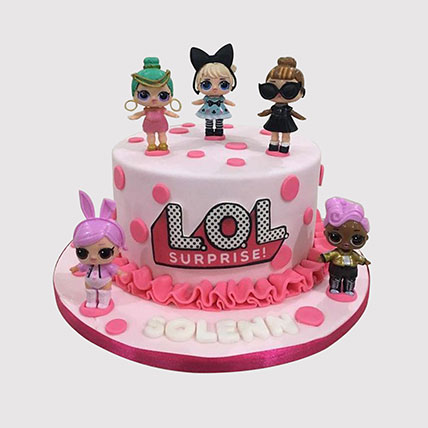 Lol Dolls Vanilla Cake