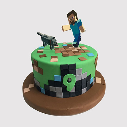Minecraft Butterscotch Cake