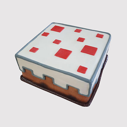 Minecraft Red Stones Black Forest Cake