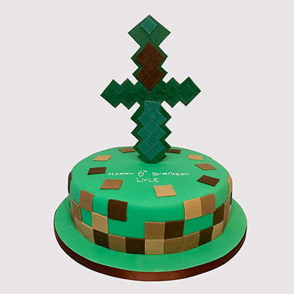 Minecraft Tree House Vanilla Cake