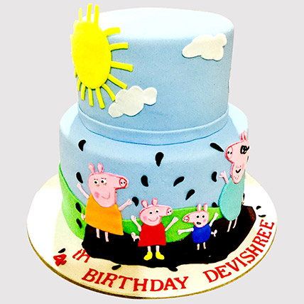 Peppa Pig Family Black Forest Cake