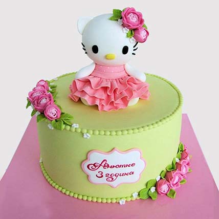 Pretty Hello Kitty Truffle Cake