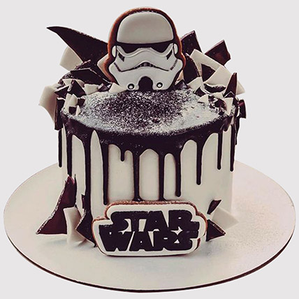 Star Wars Themed Black Forest Cake