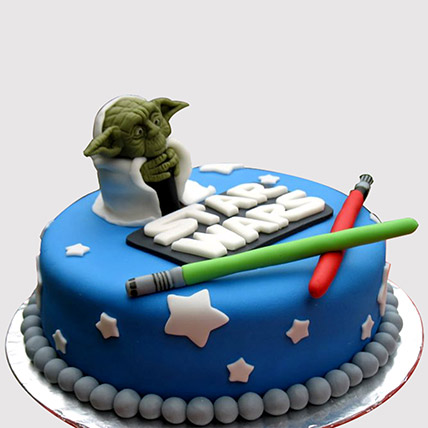 Star Wars Yoda Vanilla Cake