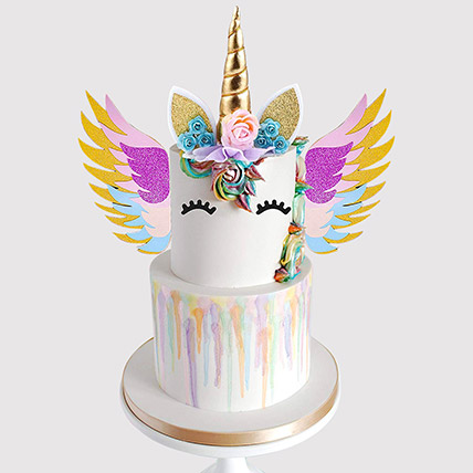 Unicorn Fairy Black Forest Cake