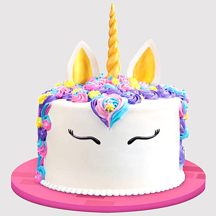 Unicorn Theme Black Forest Cake
