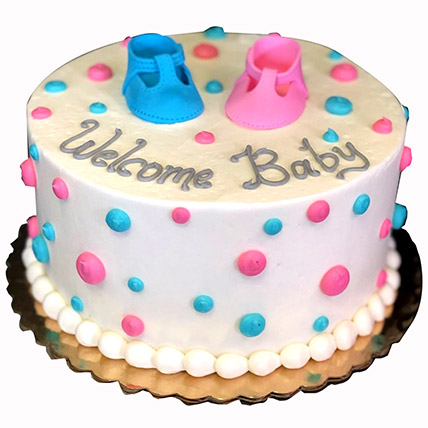 Welcome Baby Cream Cake Vanilla