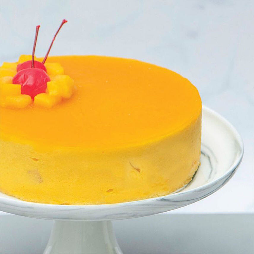 Online Tangy Mango Mousse Cake With Happy Birthday Chocolate 9pcs Gift