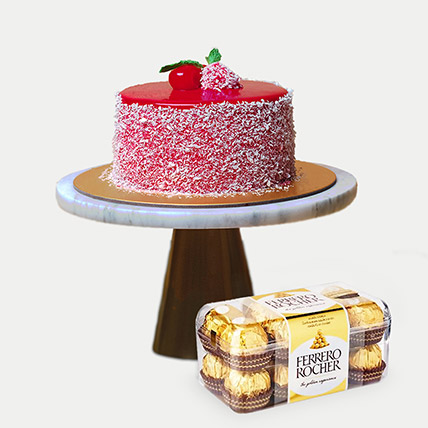Mousse Cake With Ferrero Rocher