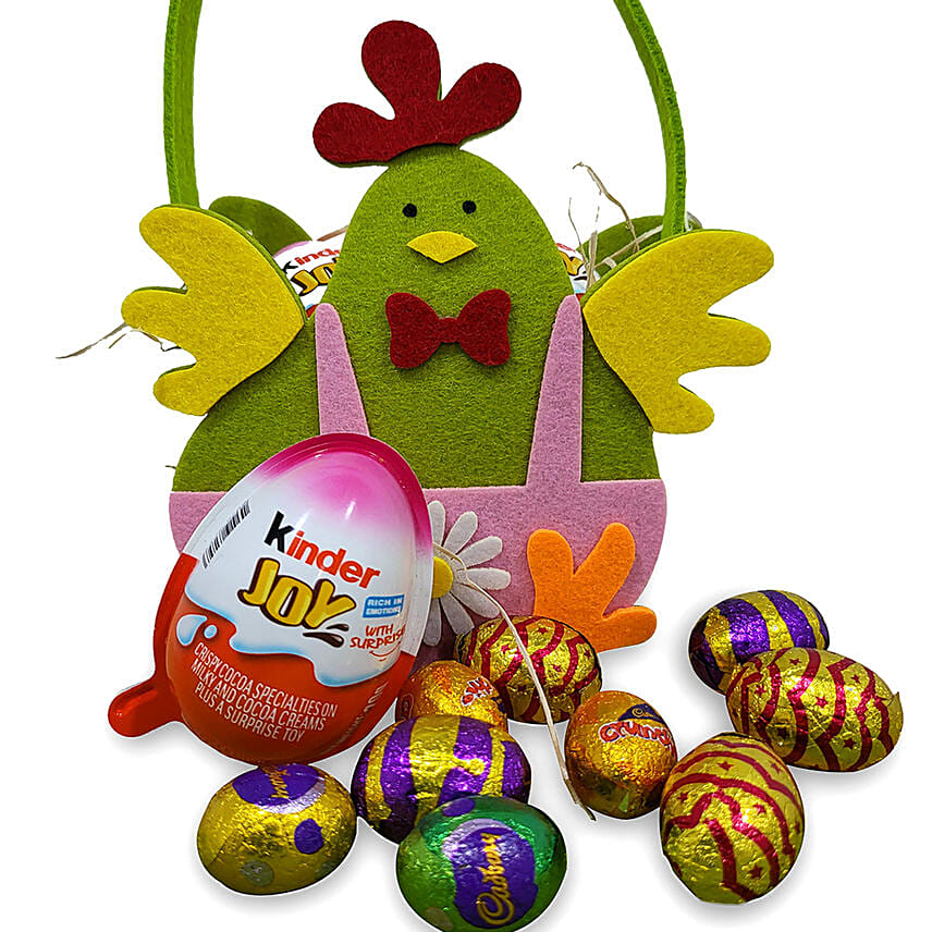 Online Kids Special Easter Chocolate Basket Gift Delivery in Singapore