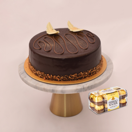 Chocolate Cake With Ferrero Rocher
