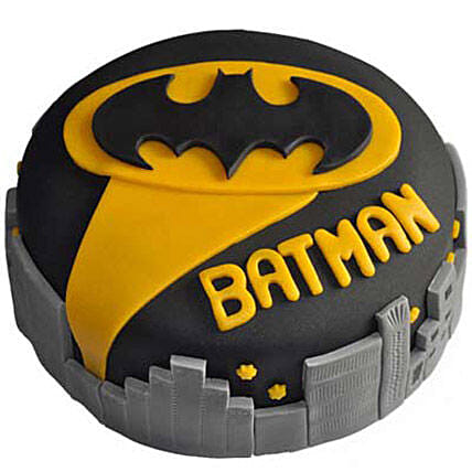 Glitzyy Batman City Cake