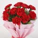 Classic 12 Red Carnations Bouquet