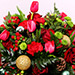 Red And Green Center Table Arrangement