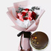 Bouquet of 12 Roses With Chocolate Cake