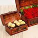 Passionate Red Roses and Chocolates Box