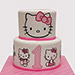 2 Tier Hello Kitty Black Forest Cake