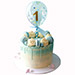Balloon Decorated Vanilla Cake