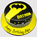 Batman Themed Butterscotch Cake