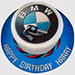 BMW Birthday Vanilla Cake