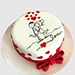 Couple In Love Black Forest Cake